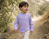 Mini Mock Neck Long Sleeve Shirt, Lavender