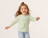 Mini Mock Neck Long Sleeve Shirt, Sage